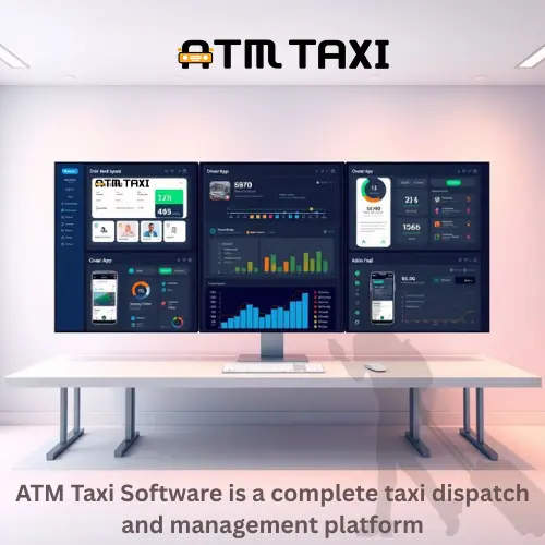 ATM Taxi Dispatch Software with App, Admin, and Website